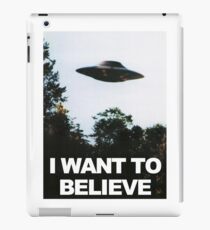 I Want To Believe iPad Case/Skin