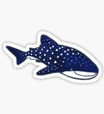 Starry Whale Sharks (Dark version) Sticker