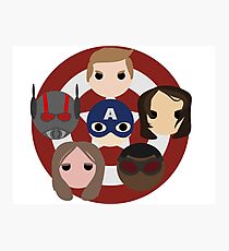 Team Cap Noggins Photographic Print