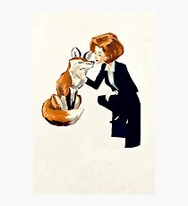 trust of a fox - x files Photographic Print