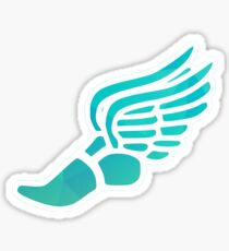 Light Blue Ombre Track Shoe Sticker