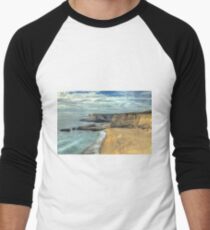 Panther Beach from Cliffs Men's Baseball ¾ T-Shirt