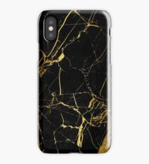 gold and black marble iPhone Case/Skin