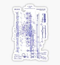 Flute poster Sticker