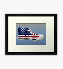 Hi Top Basketball Shoe United States Framed Print