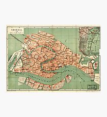 Map of Venice - 1886 Photographic Print