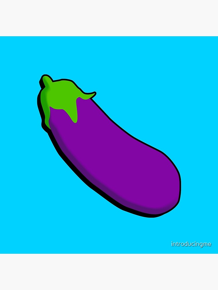 eggplant emoji pillow