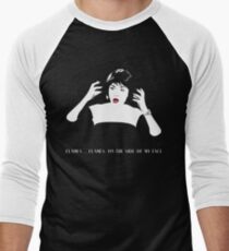 Flammen auf der Seite meines Gesichts Baseballshirt mit 3/4-Arm