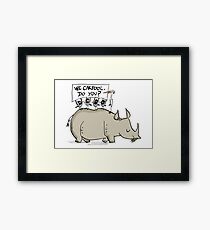 Carpooling Humour Framed Print