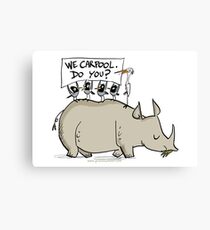 Carpooling Humour Canvas Print