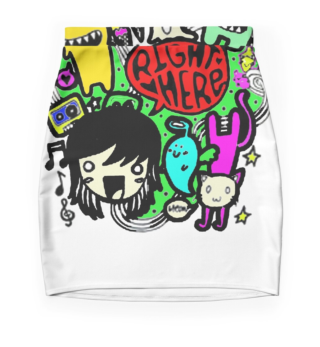 Gambar Doodle Mini Skirts By Khewoy89 Redbubble