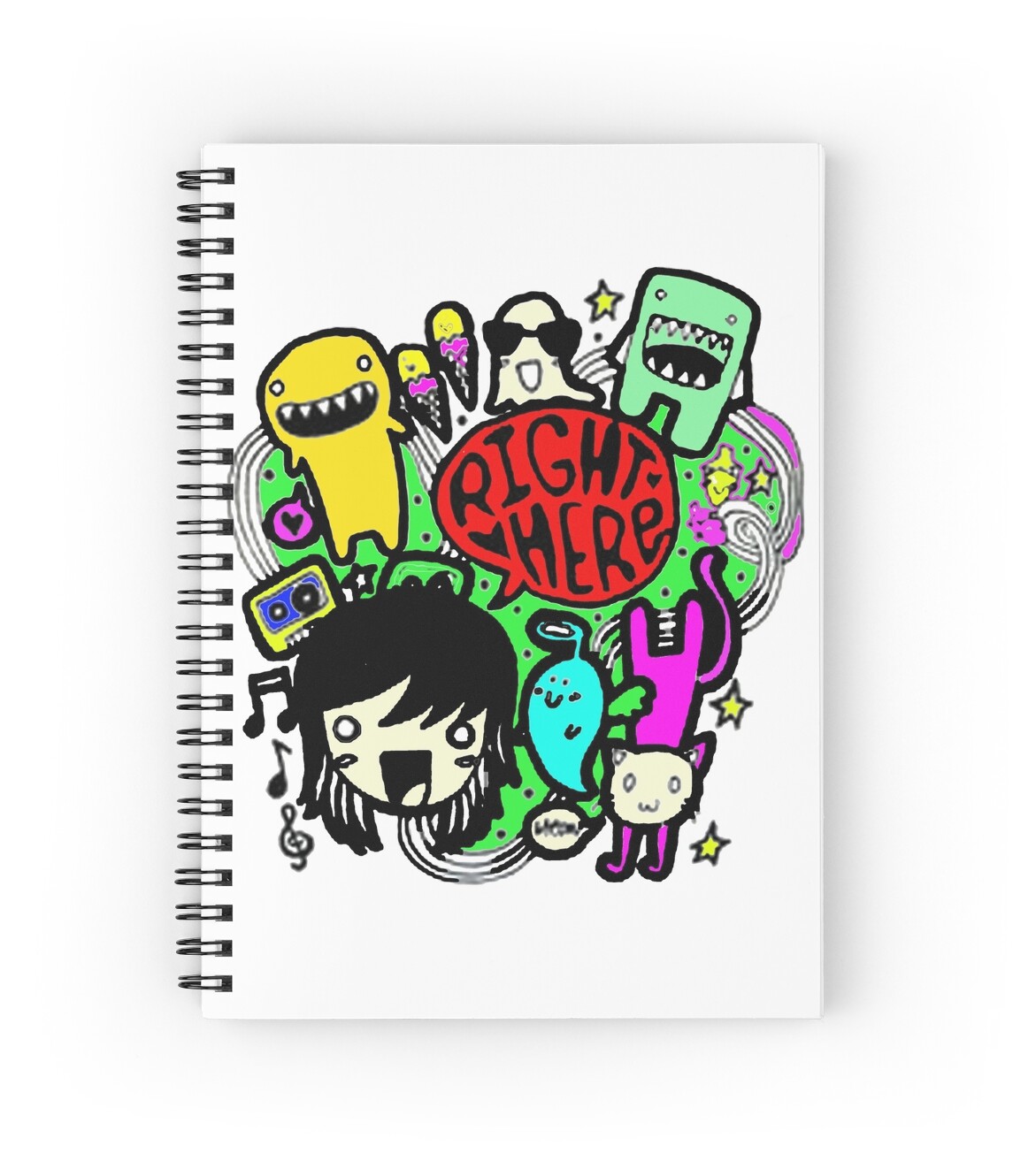 Gambar Doodle Spiral Notebooks By Khewoy89 Redbubble