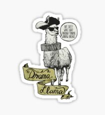 Drama Llama Sticker