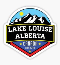 LAKE LOUISE ALBERTA CANADA MOUNTAINS LAKE Sticker