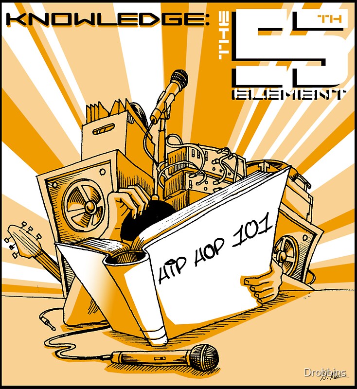 knowledge-the-fifth-element-of-hip-hop-stickers-by-drobbins-redbubble