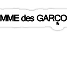 sticker comme des garcons