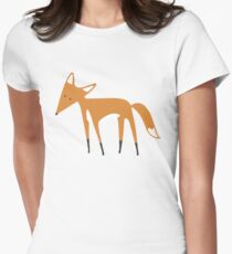 Foxy Pattern Women's Fitted T-Shirt