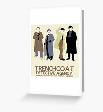 Trenchcoat Detective Agency Greeting Card
