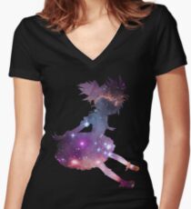Based Madoka Women's Fitted V-Neck T-Shirt