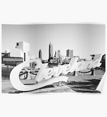 CLEVELAND Ohio Skyline Poster