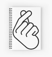 Korean Finger Heart Ver. 2 Spiral Notebook