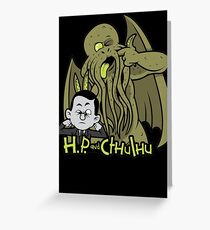 H.P. and Cthulhu Grußkarte