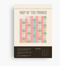 Map of the Primes Canvas Print