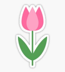 Rosa Tulpe Aufkleber Sticker