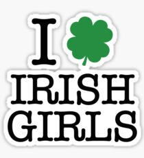 I Love Irish Girls Sticker