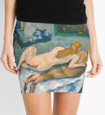 1875 - Paul Cezanne - Afternoon in Naples Mini Skirt