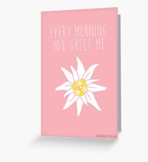 sound of music - edelwies Greeting Card