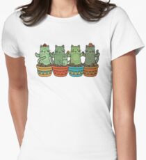 Catcus Garden Women's Fitted T-Shirt