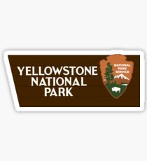 Yellowstone National Park sign Sticker