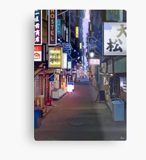 Nacht in Japan Metalldruck