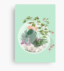 Round Terrarium Canvas Print