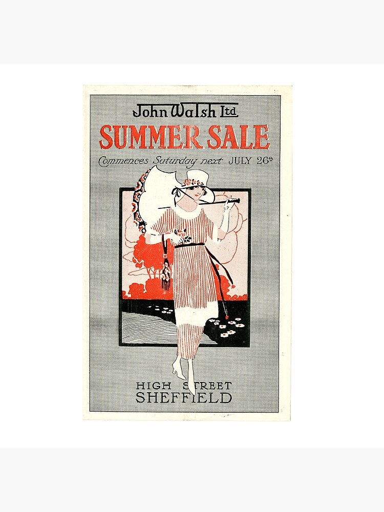 John Walsh Ltd Department Store Sheffield 1920s Tote Bag By