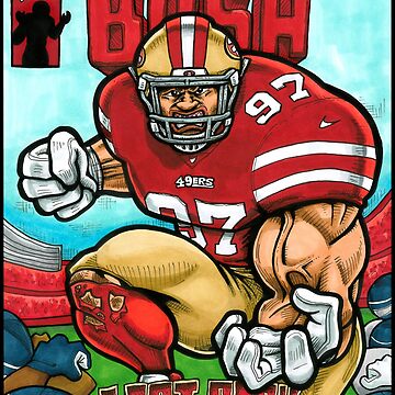 Nick Bosa Jersey Sticker for Sale by aenewby