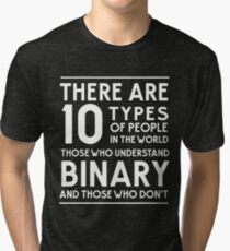 Those who understand binary and those who don't Tri-blend T-Shirt