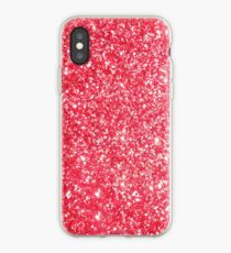 Red Glitter Shiny Glimmer iPhone Case