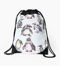 Penguin Party Drawstring Bag