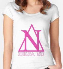 Delta Nu Women's Fitted Scoop T-Shirt