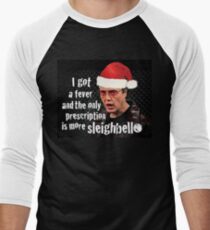 Camiseta ¾ bicolor para hombre Necesito más Sleighbell