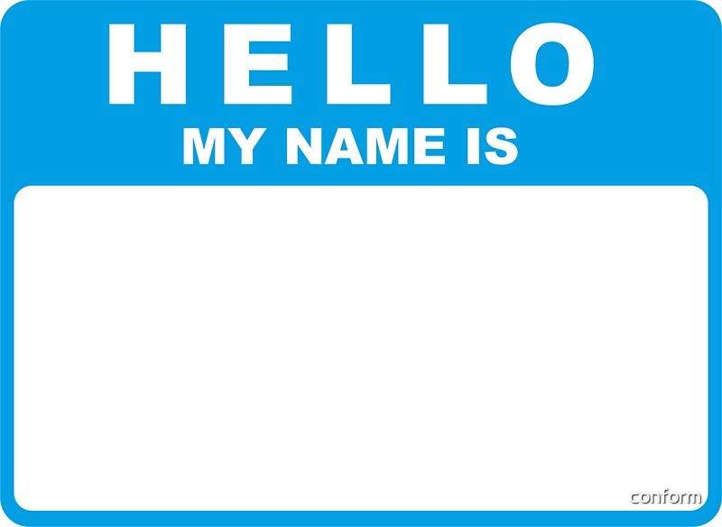 Картинка hello my name is