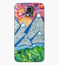 Berg Doodle Hülle & Klebefolie für Samsung Galaxy