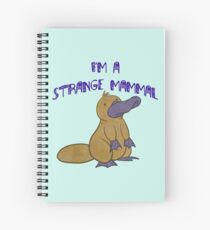 The Strange Platypus Spiral Notebook