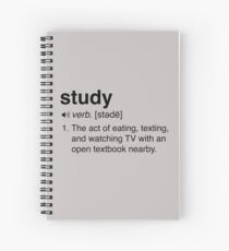 Funny Study Definition Spiral Notebook