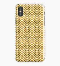 Golden dragon scales iPhone Case