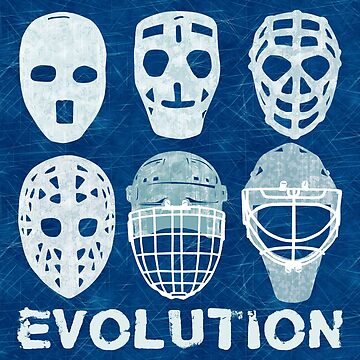 Goalie art Wednesday. Little graphic I did of the evolution of a goalie mask.  : r/hockeygoalies