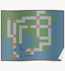Kanto Map Poster