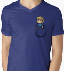 Pocket Link BOTW Zelda Men's V-Neck T-Shirt